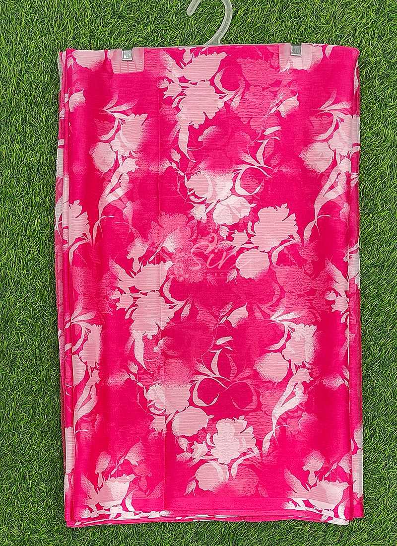 High Quality Garden Vareli Printed Nara Chiffon Saree