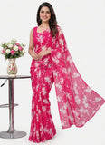 High Quality Garden Vareli Printed Nara Chiffon Saree