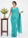High Quality Garden Vareli Printed Nara Chiffon Saree