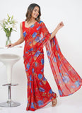 High Quality Garden Vareli Printed Nara Chiffon Saree