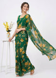 High Quality Garden Vareli Printed Nara Chiffon Saree