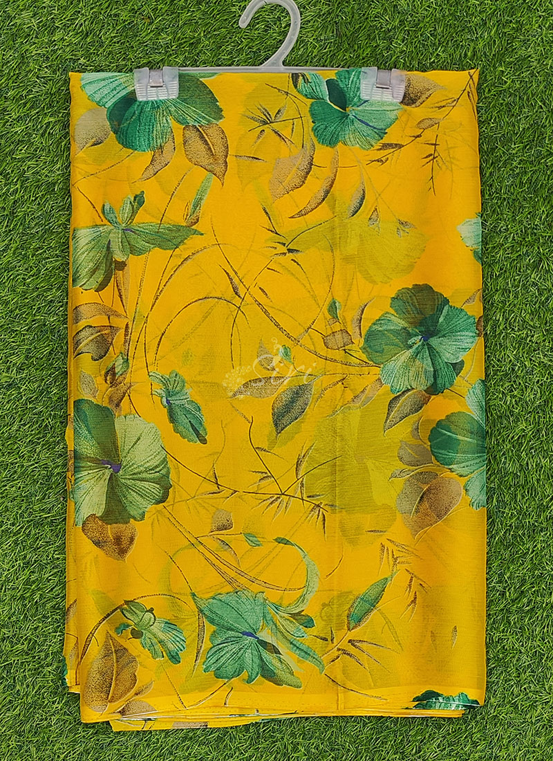 High Quality Garden Vareli Printed Nara Chiffon Saree