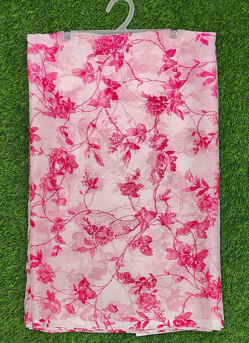 High Quality Garden Vareli Printed Nara Chiffon Saree