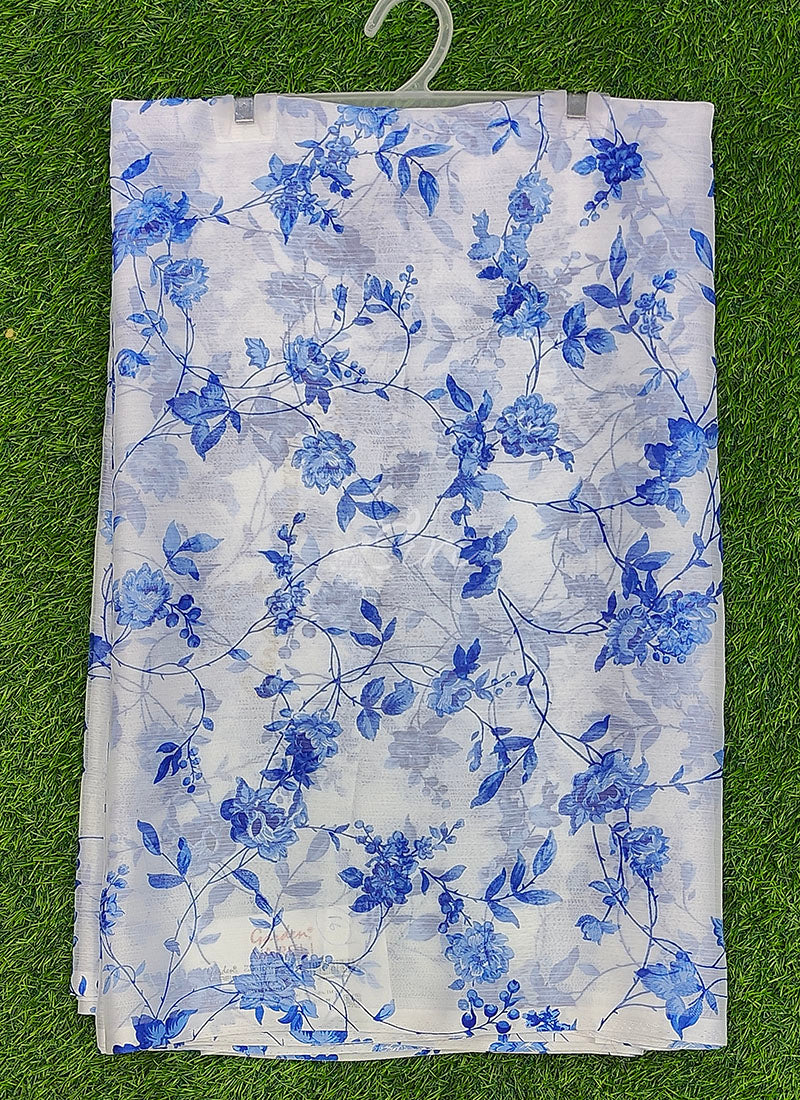 High Quality Garden Vareli Printed Nara Chiffon Saree