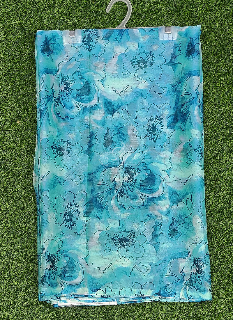 Authentic Garden Vareli Printed Nara Chiffon Saree