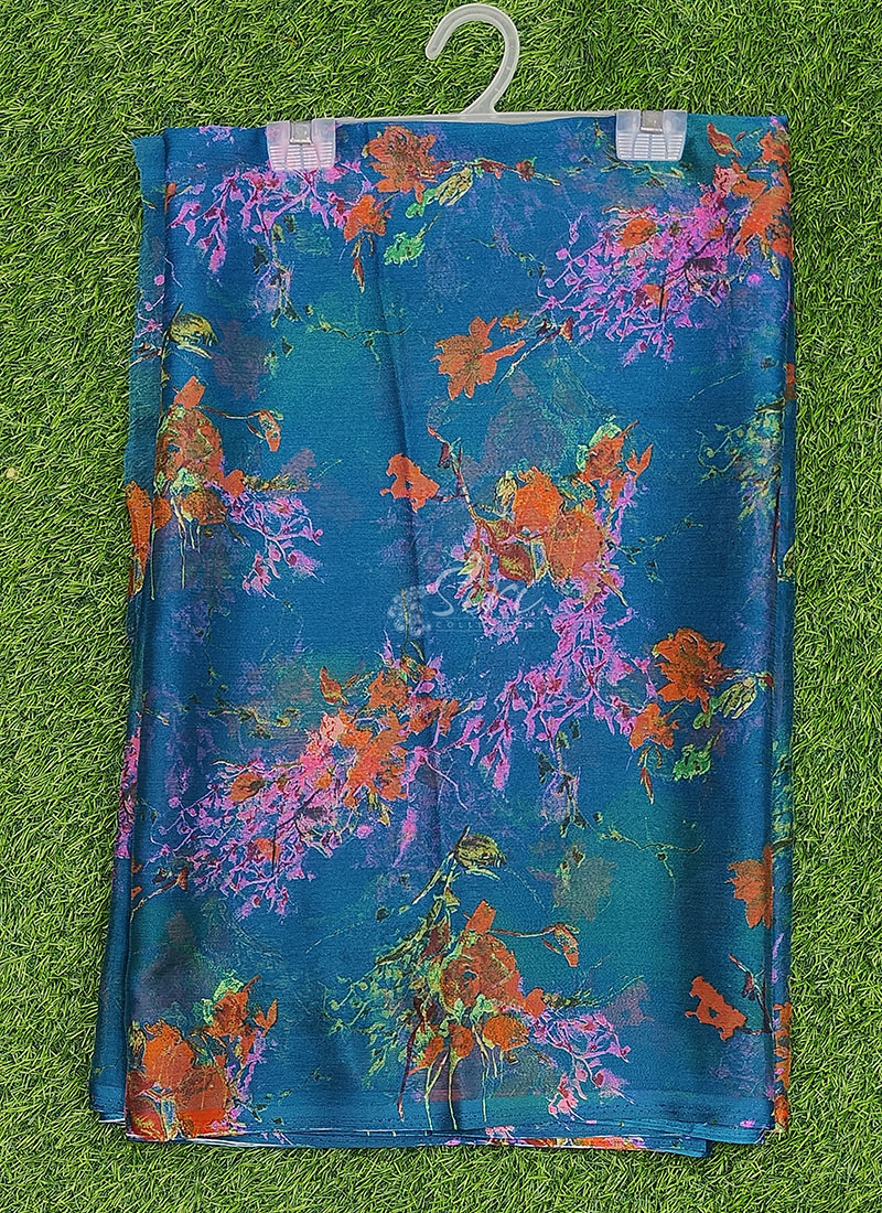 Authentic Garden Vareli Printed Nara Chiffon Saree