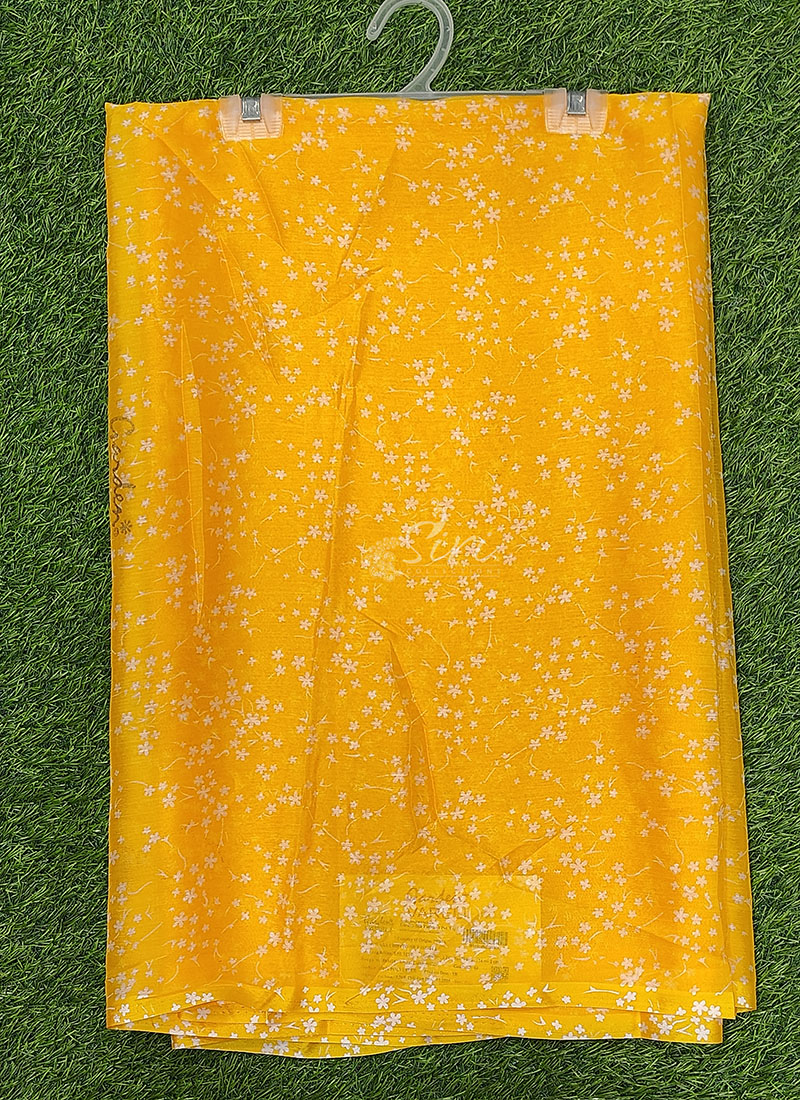 Authentic Garden Vareli Printed Nara Chiffon Saree