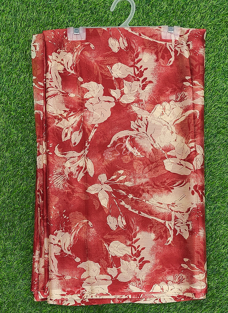 High Quality Garden Vareli Printed Nara Chiffon Saree