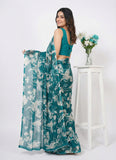 High Quality Garden Vareli Printed Nara Chiffon Saree