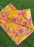 High Quality Garden Vareli Printed Nara Chiffon Saree