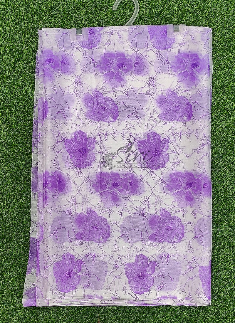 High Quality Garden Vareli Printed Nara Chiffon Saree