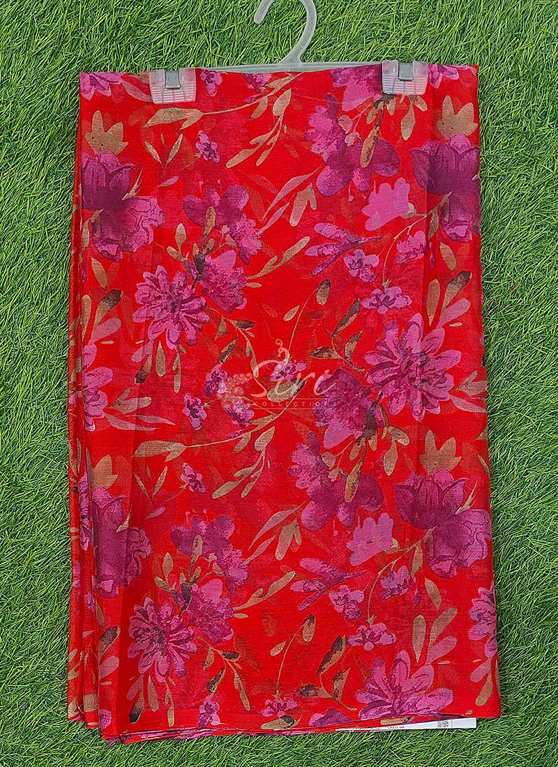 High Quality Garden Vareli Printed Nara Chiffon Saree