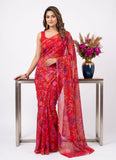 High Quality Garden Vareli Printed Nara Chiffon Saree