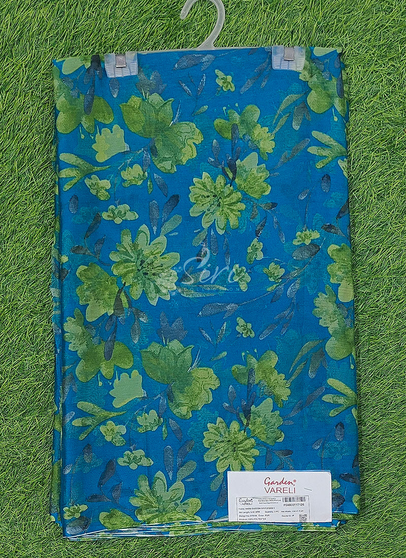 High Quality Garden Vareli Printed Nara Chiffon Saree