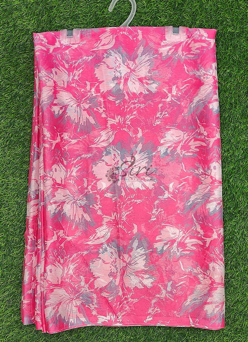 High Quality Garden Vareli Printed Nara Chiffon Saree