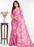 High Quality Garden Vareli Printed Nara Chiffon Saree