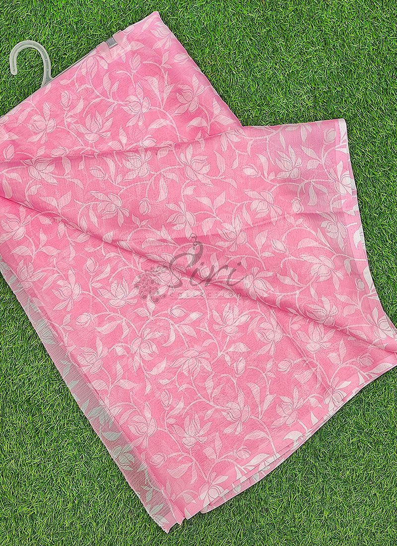 High Quality Garden Vareli Printed Nara Chiffon Saree