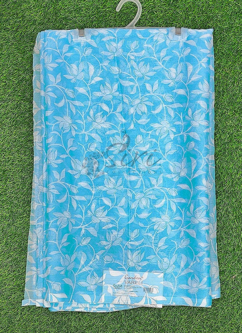 High Quality Garden Vareli Printed Nara Chiffon Saree