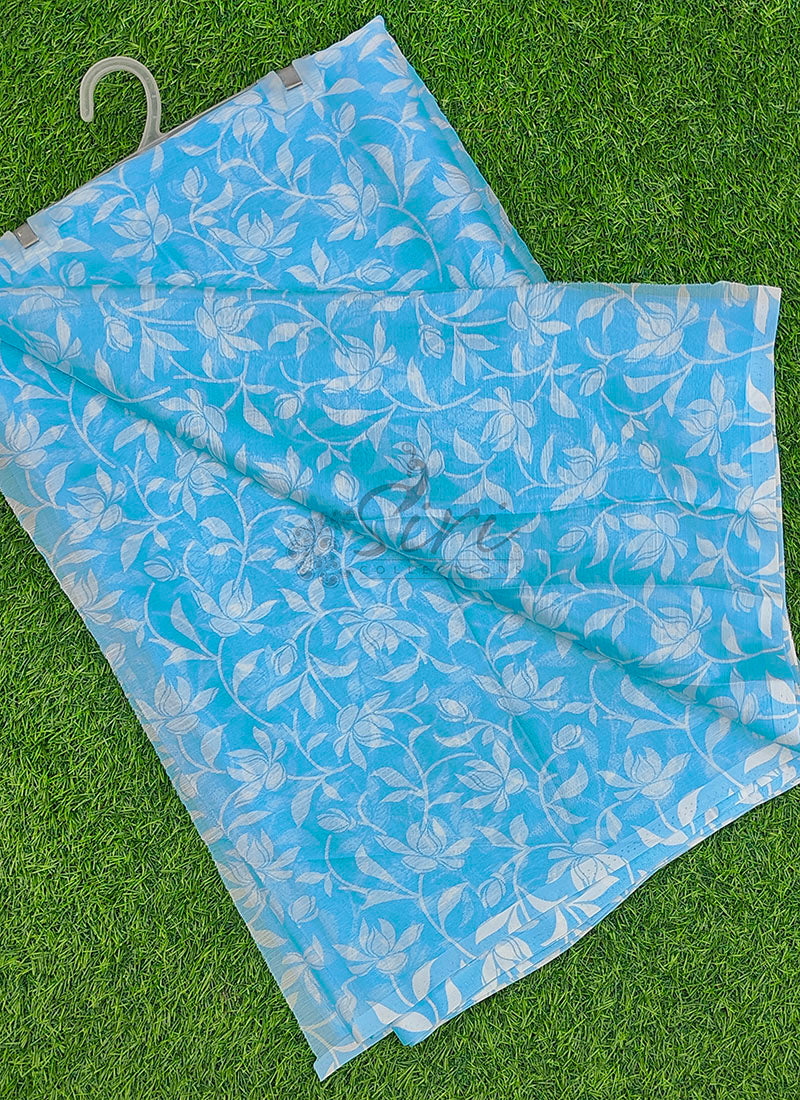 High Quality Garden Vareli Printed Nara Chiffon Saree