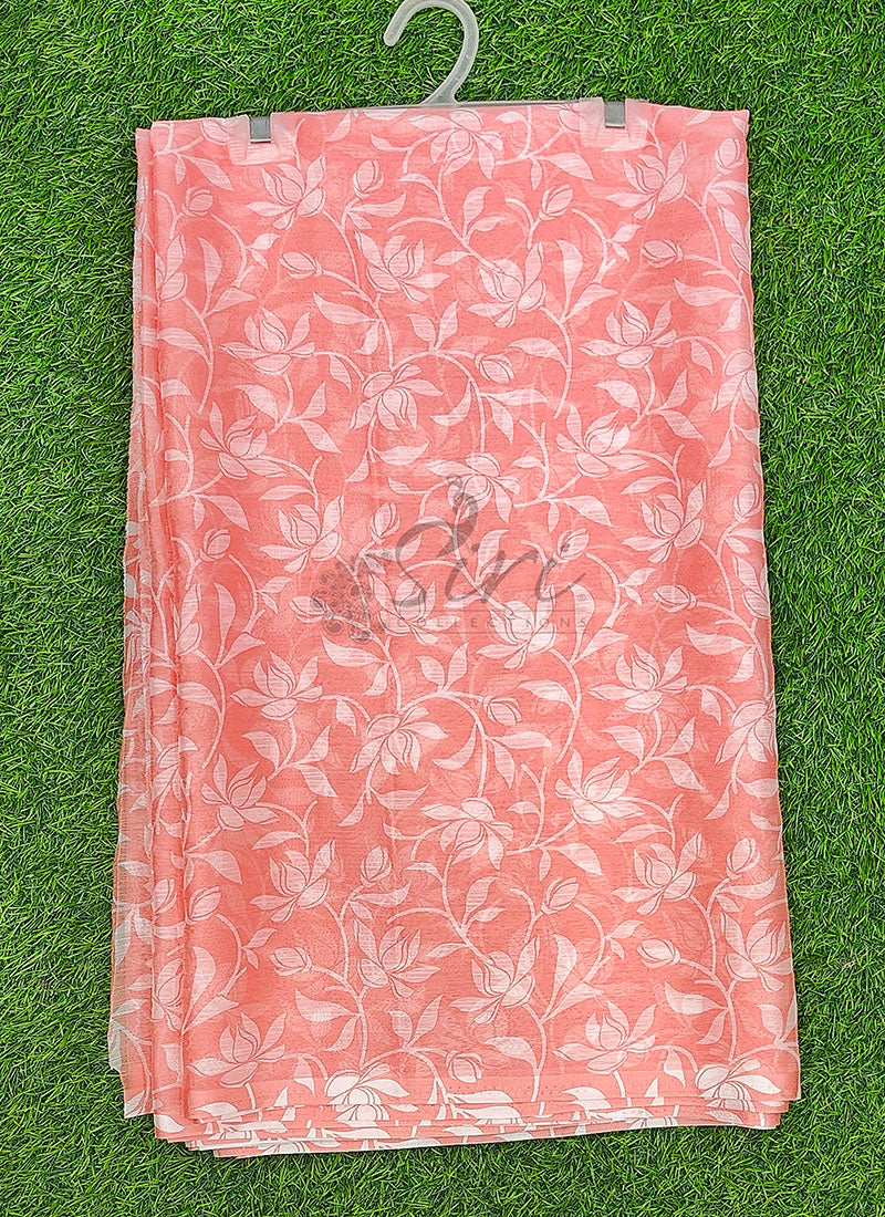 High Quality Garden Vareli Printed Nara Chiffon Saree