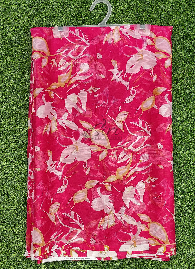 Latest Garden Vareli Printed Nara Chiffon Saree