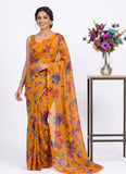 Latest Garden Vareli Printed Nara Chiffon Saree