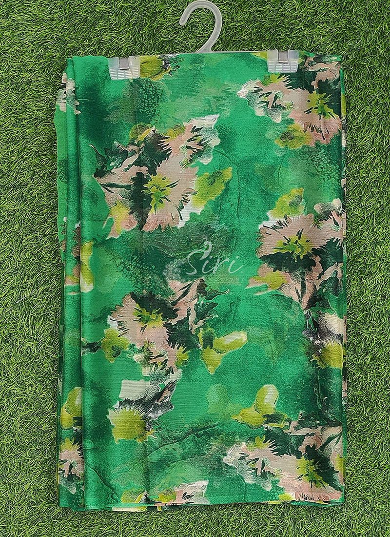 Latest Garden Vareli Printed Nara Chiffon Saree