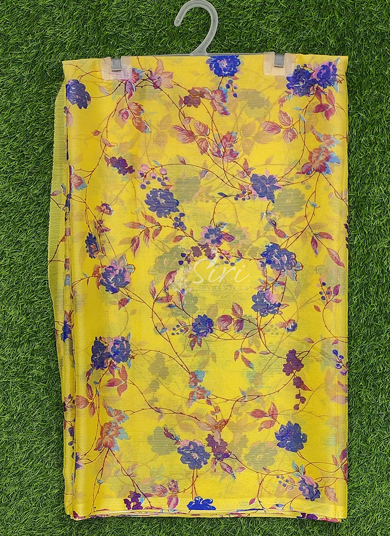 Latest Garden Vareli Printed Nara Chiffon Saree