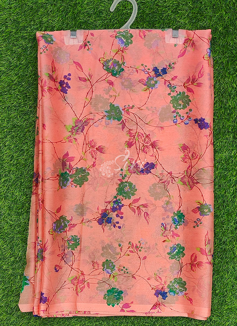 Latest Garden Vareli Printed Nara Chiffon Saree