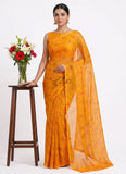 Latest Garden Vareli Printed Nara Chiffon Saree