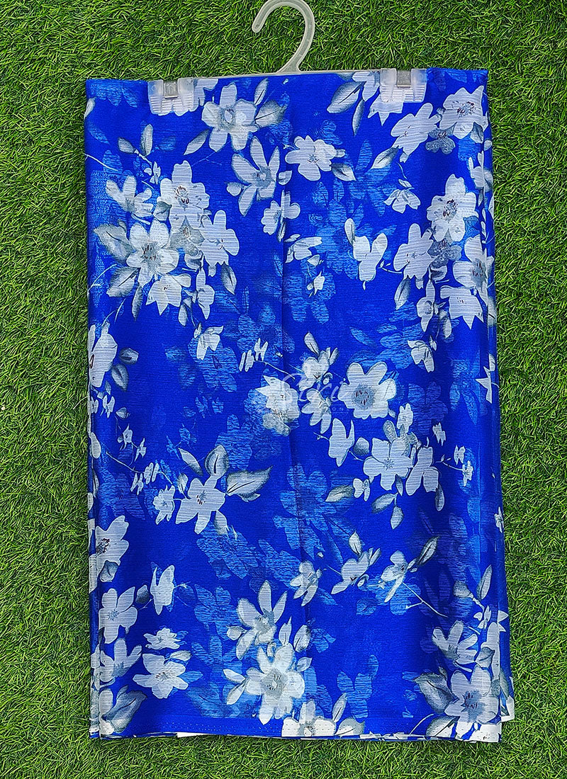 Latest Garden Vareli Printed Nara Chiffon Saree