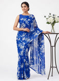 Latest Garden Vareli Printed Nara Chiffon Saree