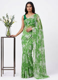 Latest Garden Vareli Printed Nara Chiffon Saree