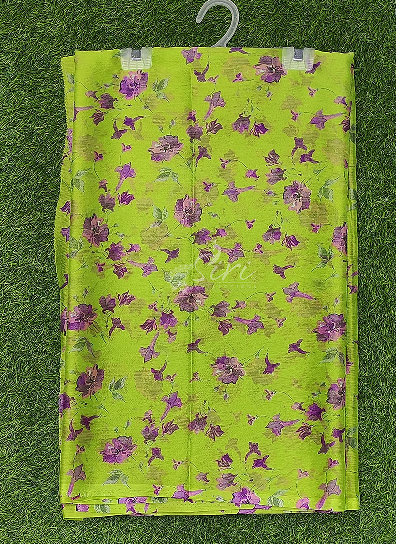Latest Light Weight Garden Vareli Nara Chiffon Saree