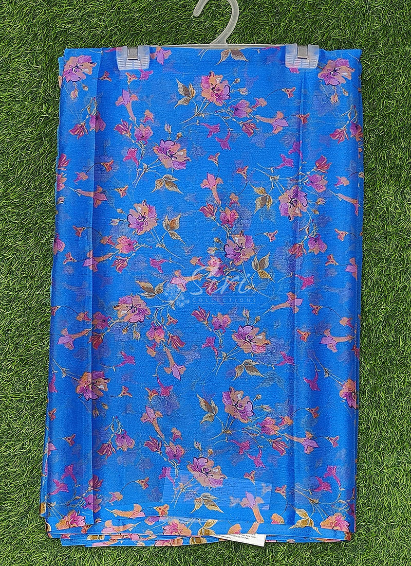 Latest Light Weight Garden Vareli Nara Chiffon Saree
