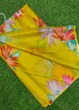 Latest Garden Vareli Printed Nara Chiffon Saree