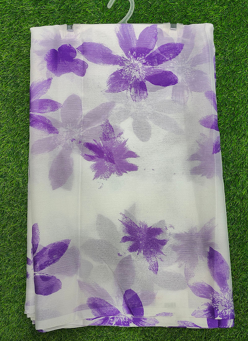 Lightweight Garden Vareli Nara Chiffon Saree