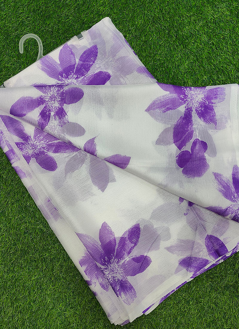 Lightweight Garden Vareli Nara Chiffon Saree