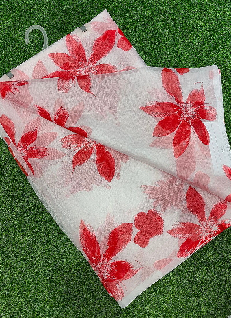 Lightweight Garden Vareli Nara Chiffon Saree