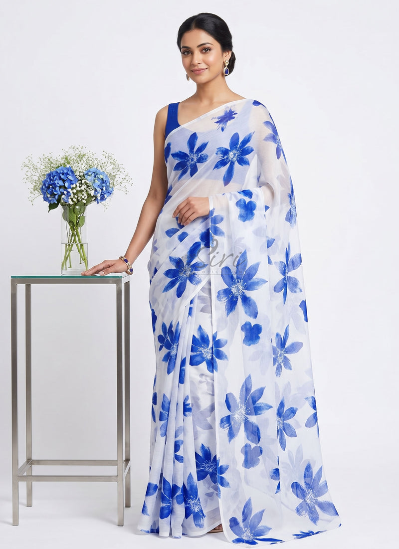 Lightweight Garden Vareli Nara Chiffon Saree
