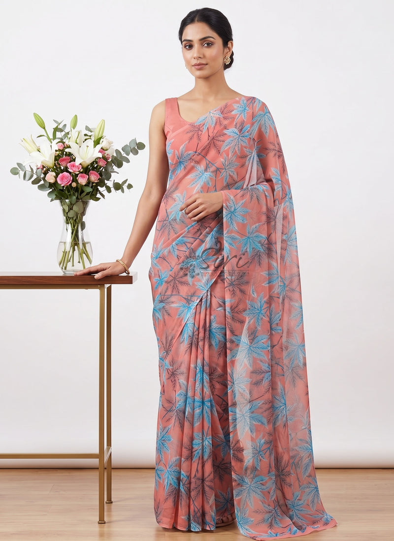 Lightweight Garden Vareli Nara Chiffon Saree