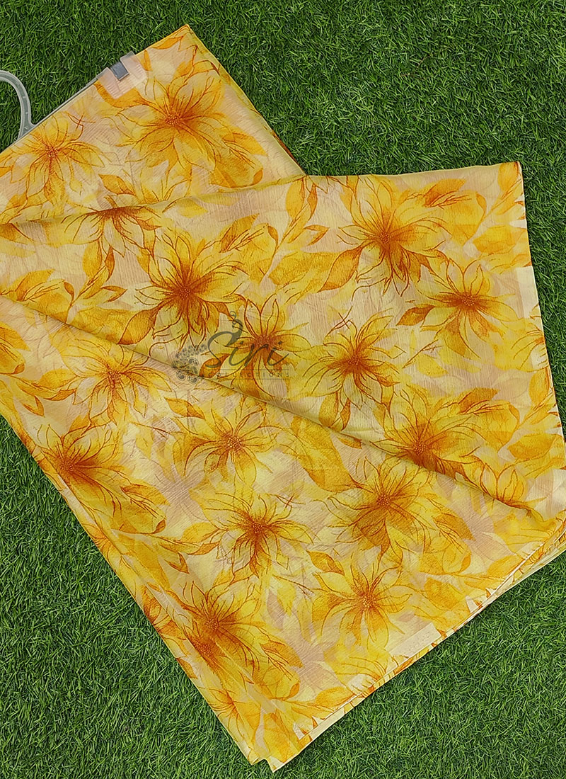 Authentic Garden Vareli Nara Chiffon Saree
