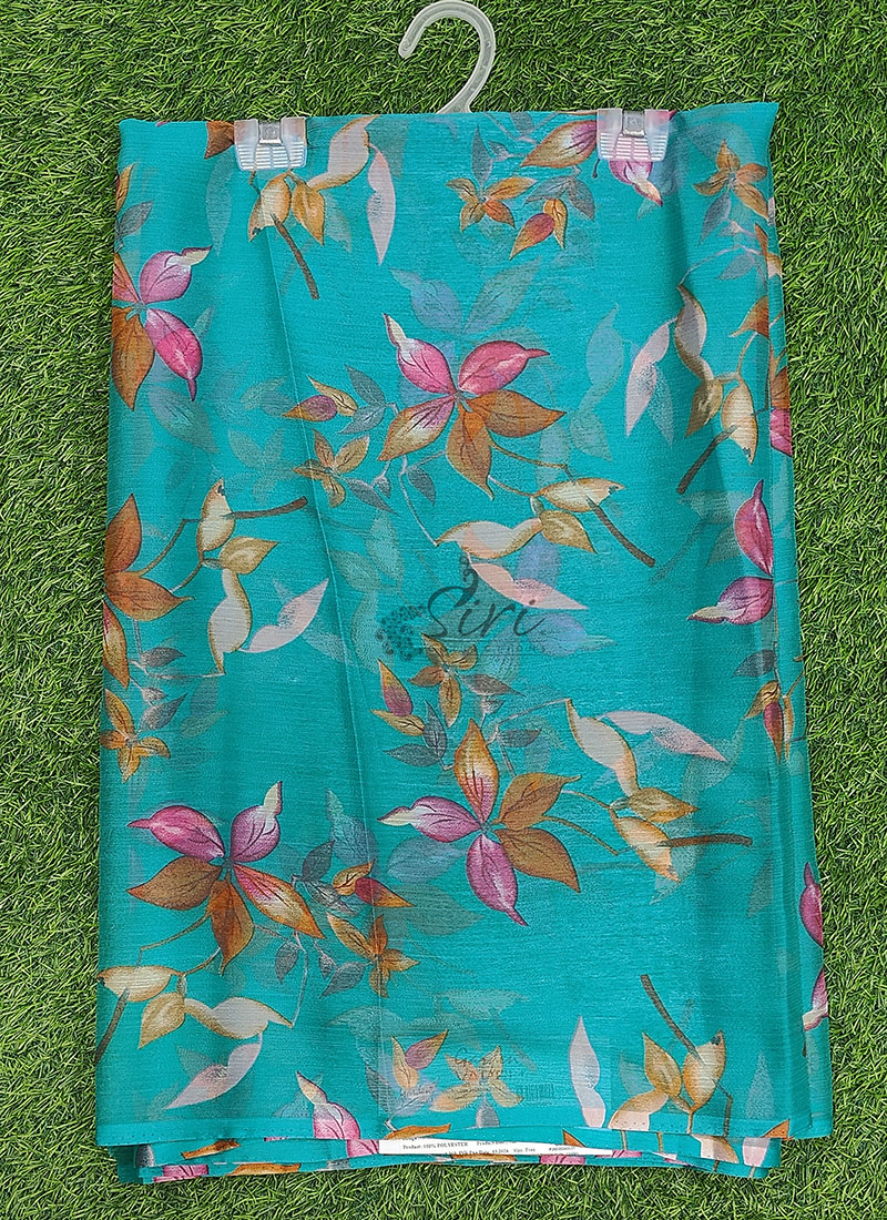 Latest Light Weight Garden Vareli Nara Chiffon Saree