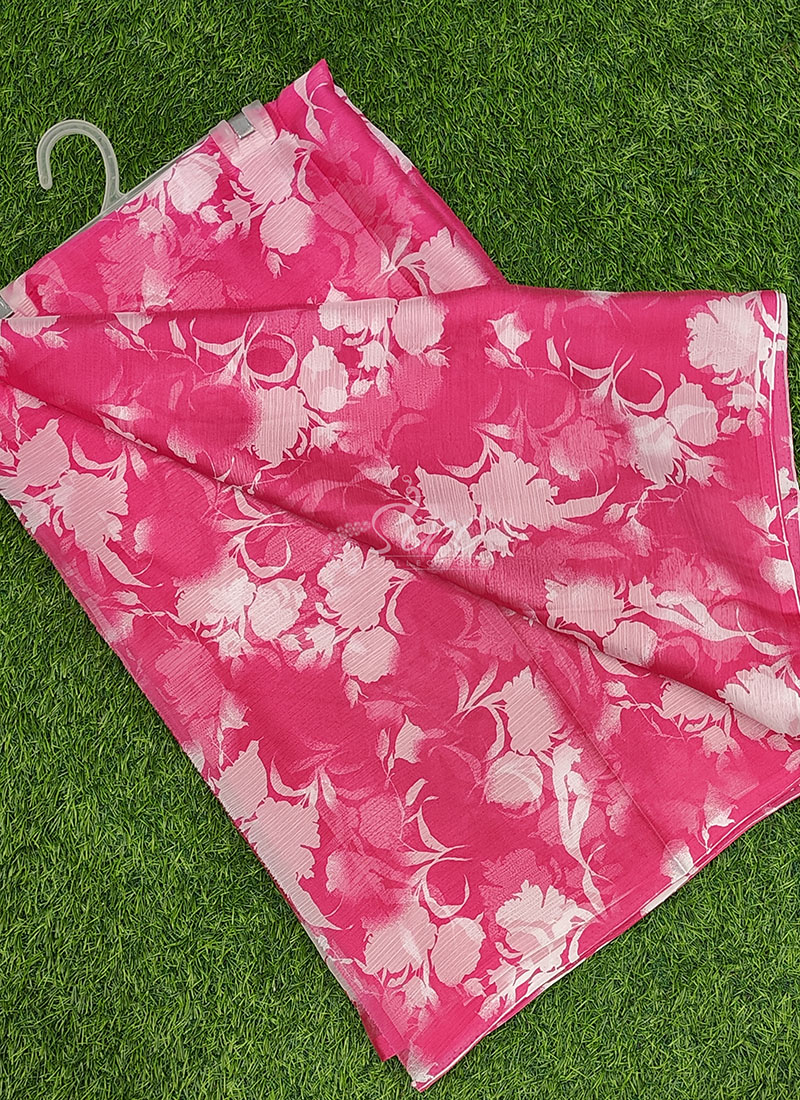 Latest Light Weight Garden Vareli Nara Chiffon Saree