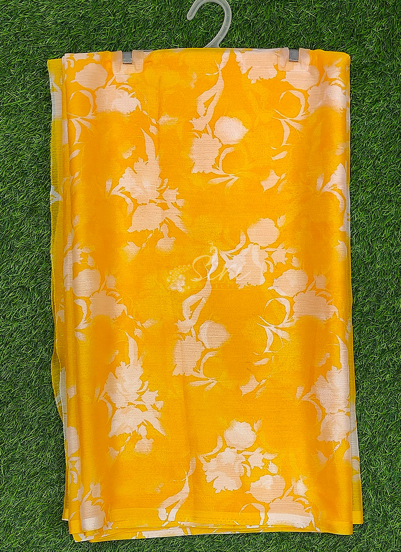 Latest Light Weight Garden Vareli Nara Chiffon Saree