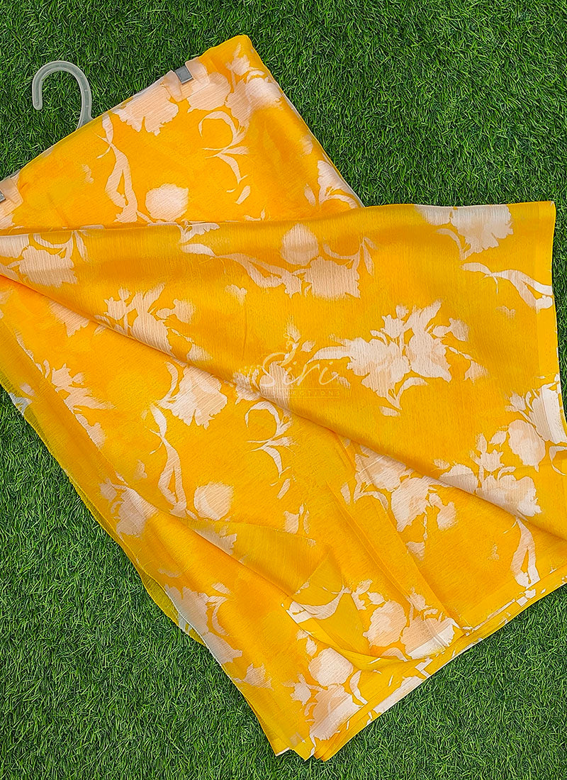 Latest Light Weight Garden Vareli Nara Chiffon Saree