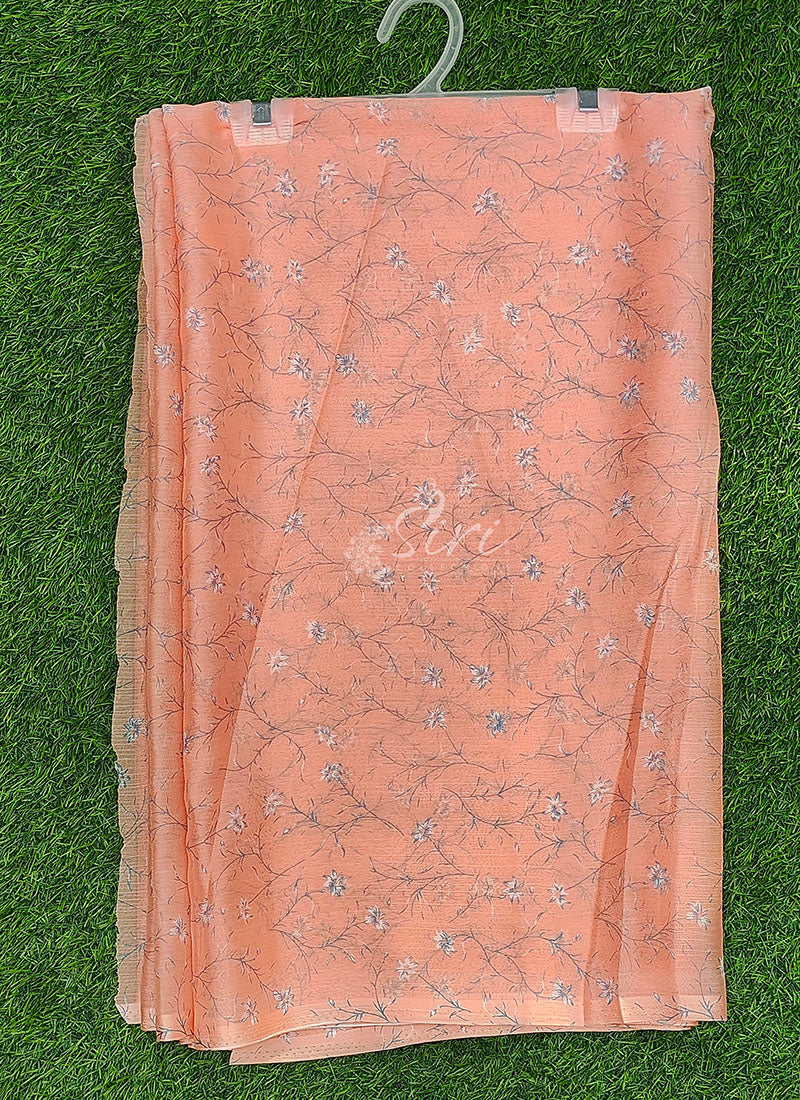 Latest Light Weight Garden Vareli Nara Chiffon Saree