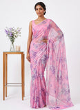 Latest Light Weight Garden Vareli Nara Chiffon Saree