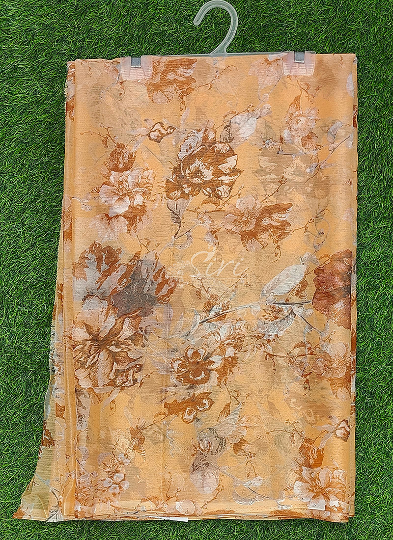 Latest Light Weight Garden Vareli Nara Chiffon Saree