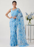 Latest Light Weight Garden Vareli Nara Chiffon Saree